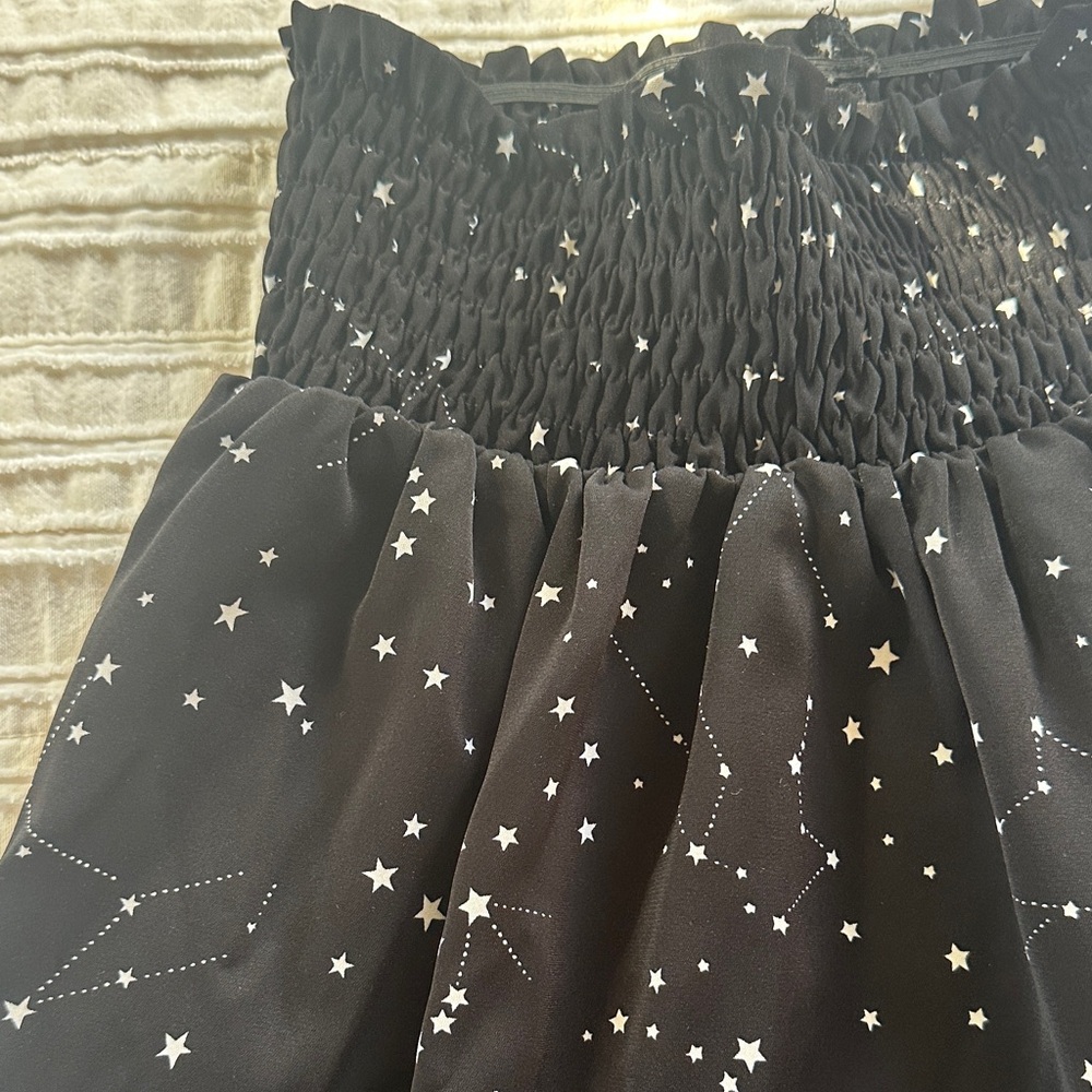 Disturbia Constellation Black A-Line Skirt